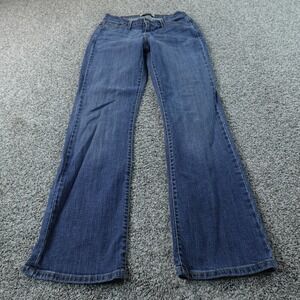 Levis Jeans Womens 8 Dark Blue Denim Pants 529 Low Rise Boot Cut Flare Stretch